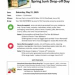 Elk Township Spring Junk Drop-off Day flyer.