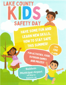 Lake County Kids Safety Day event poster description.